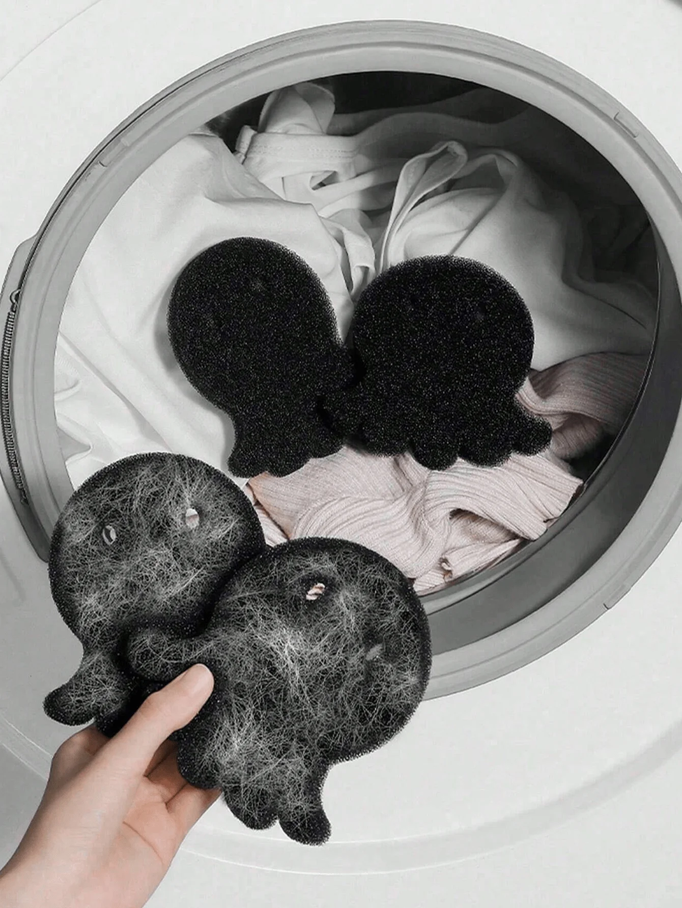 

1/2/4pcs Pet Hair Remover For Laundry, Reusable Dryer Balls ,Non Electric Lint Remover, Reduces Wrinkles, Saves Drying Time, Cut