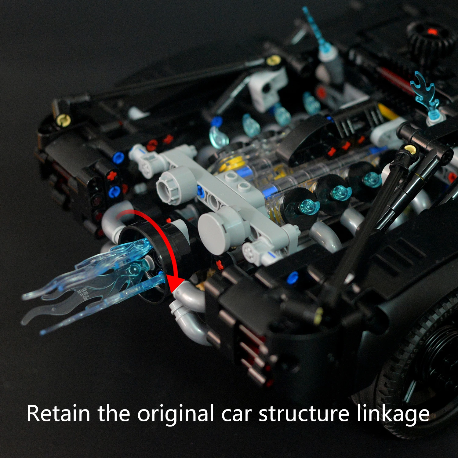 Kit de controle remoto do motor do sistema de energia modificado XGREPACK para Lego Technic – Kit de construção Batmobile 42127 (conjunto Lego NÃO incluído)
