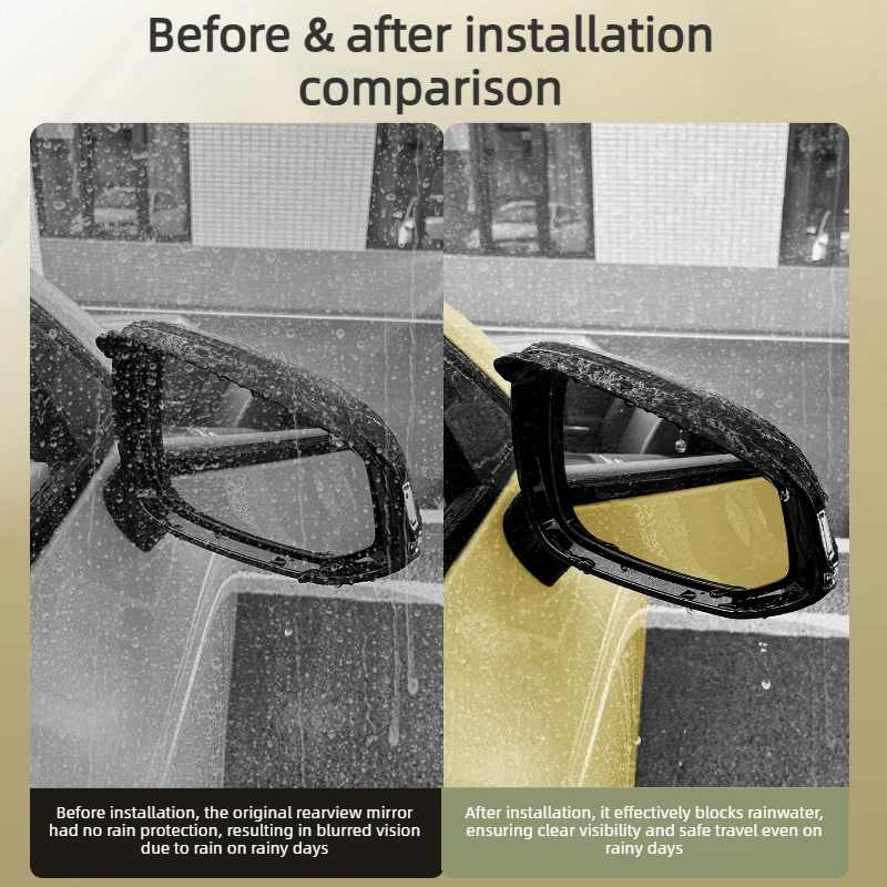 For Leapmotor B05 Lafa 5 2026 Rearview Mirror Rain Visor Rain Guard Deflector Shield Car Exterior Accessories