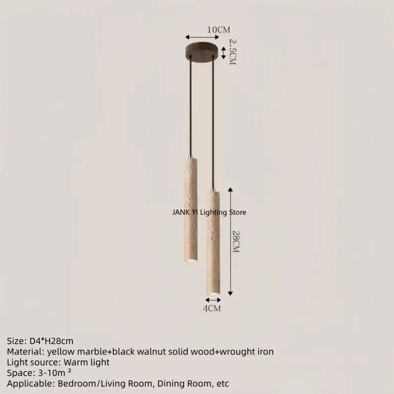 Hot Sales Japanese Style Wabi-sabi Style Bedroom Bedside Chandelier Nordic Style Homestay Cream LED 2 Heads Pendant Light