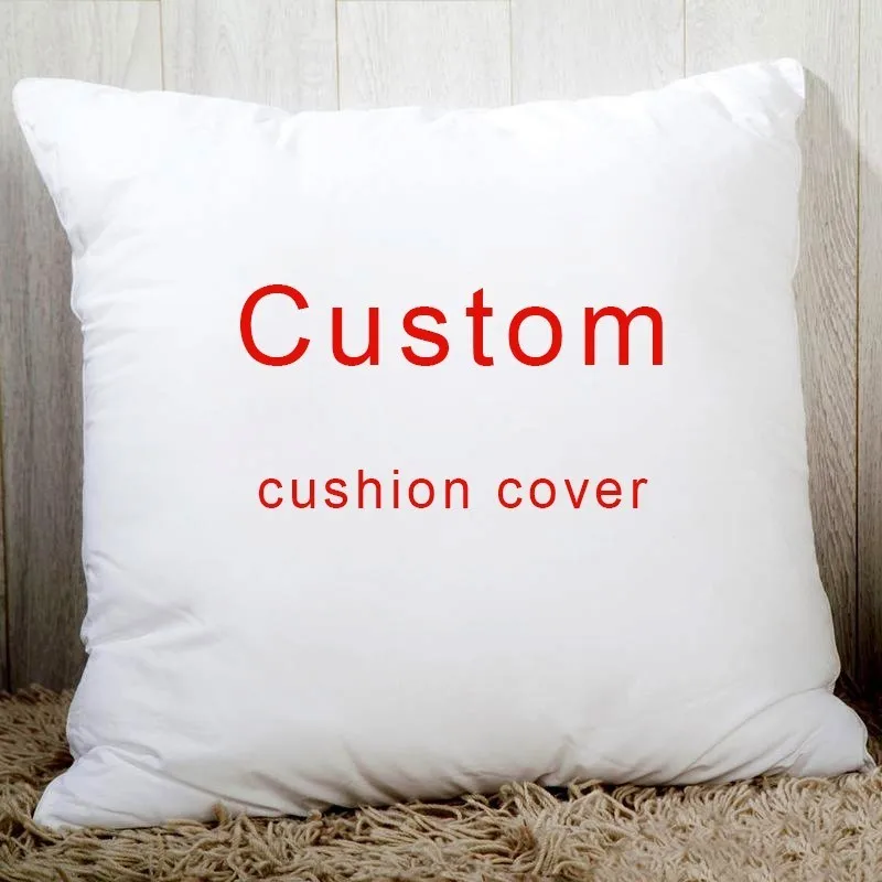 

Custom Pillow case Personalized cozy pillowcase Printed Your Design picture text home decorative pillows Household Gifts