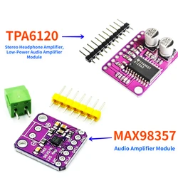 1pc Audio Amplifier Module MAX98357 TPA6120 High Fidelity Stereo Headphone Amplifier Low Power Electronic Components