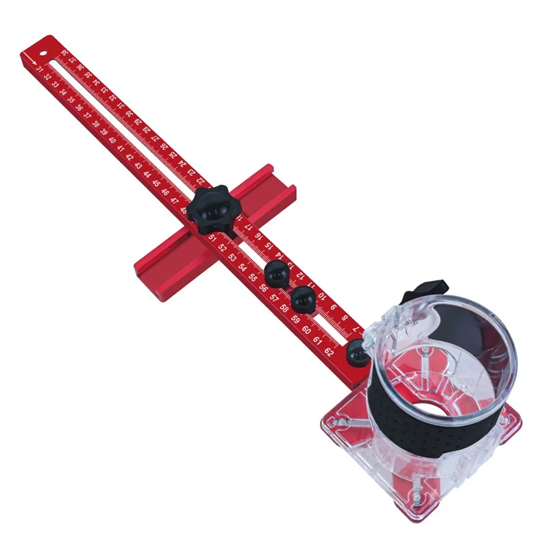 

4 In 1 Router Milling Groove Bracket Cabinet Hardware Jig Router Circle Cutting Jig Punch Router Milling Groove Bracket