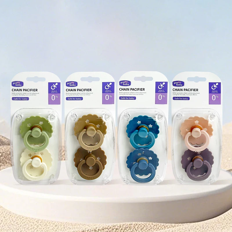 2pcs/Pack Baby Pacifier Soother, Sunflower Shaped Soother Dummy
