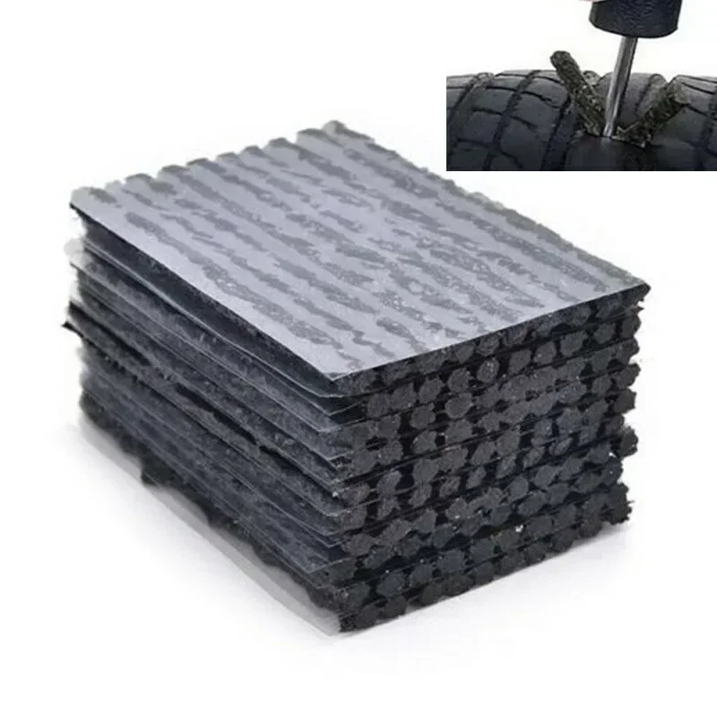 New Sale Rubber 50x Car Bike Tyre Tubeless Seal Strip Plug Tire Puncture Repair Recovery Kit Set
