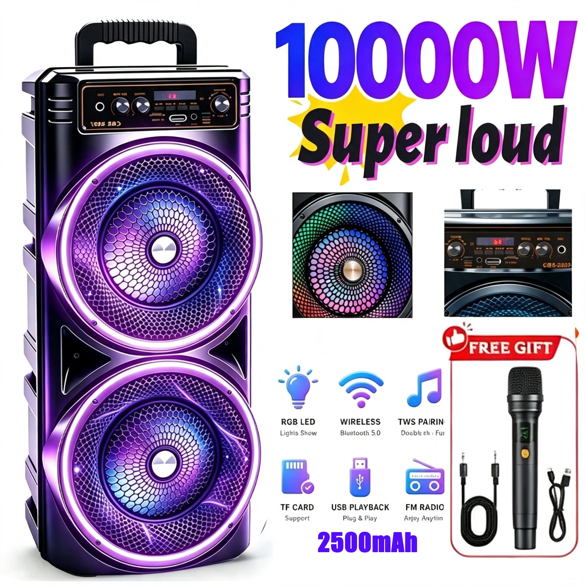 Outdoor Lighting Nearby - Profesyonel Sınıf Taşınabilir Bluetooth Hoparlör, Dinamik