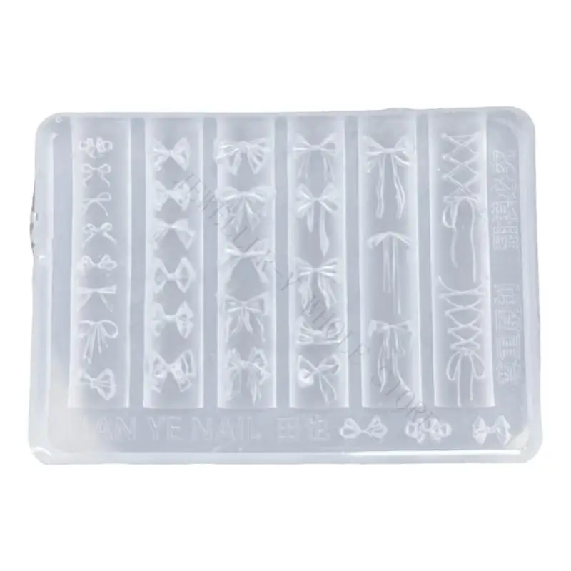 R7UF Detailed Silicone Craft Mold With Fashionable Bows For Creative Accessories