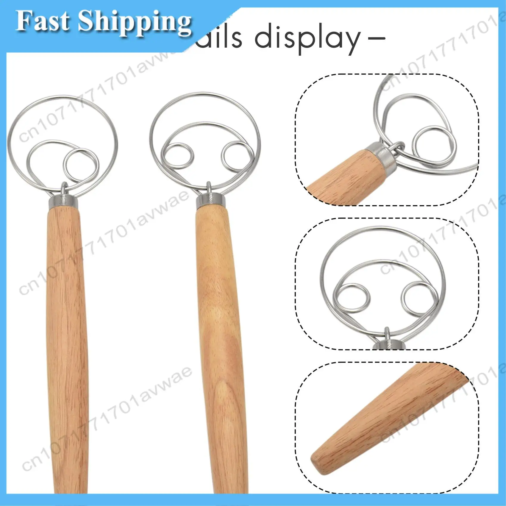 أفضل خلاط يدوي لخفق العجين الدنماركي، قطعتان من خلاط العجين المصنوع من الفولاذ المقاوم للصدأ مع كاشطين لعجين البيتزا، خبز العجين المخمر، E