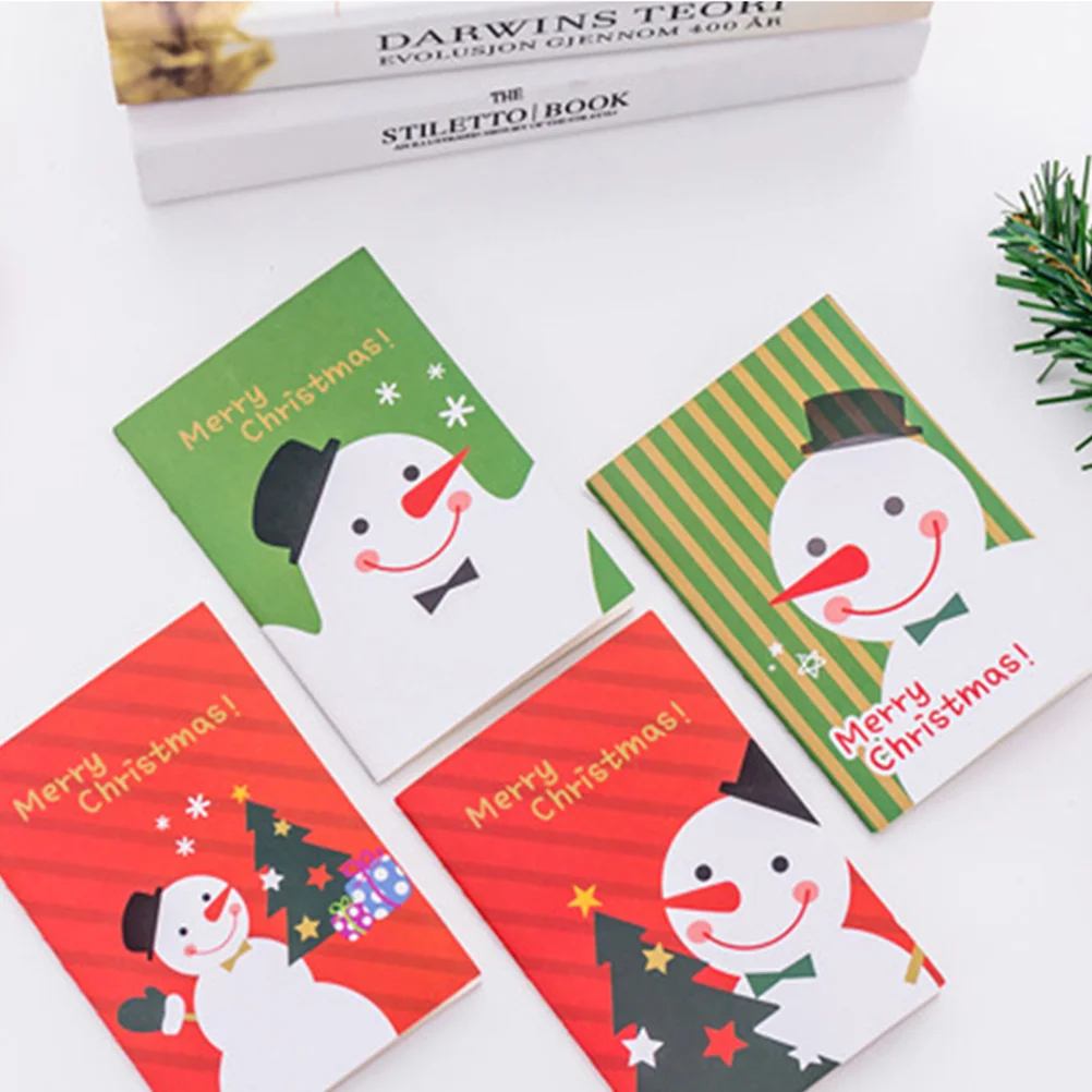 24 Pcs Christmas Office Student The Notebook Notepads Notebooks for Kids Paper Cardstock Writting Cartoon