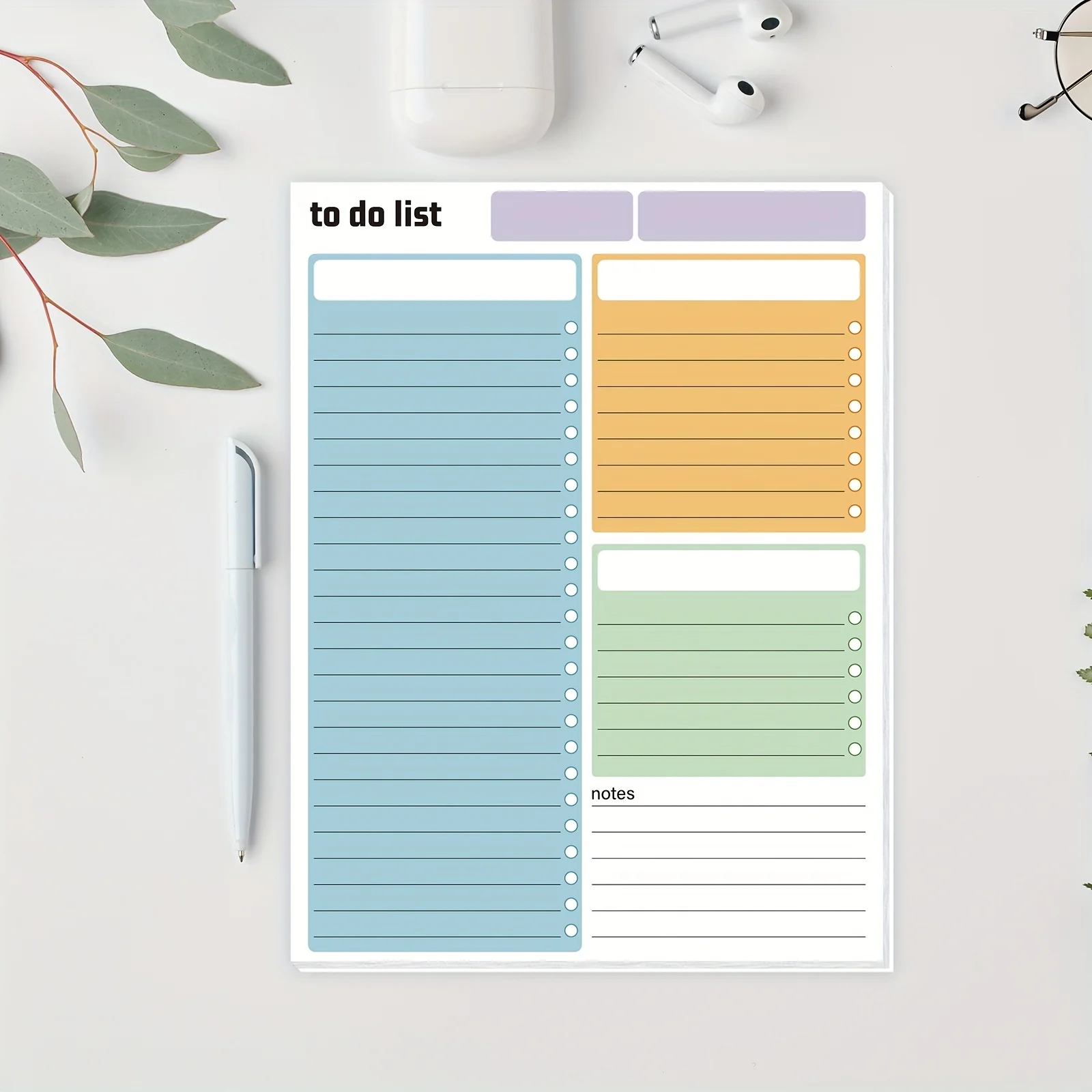 Stay Organized and Focused with this To Do List Notepad: 1 pc Magnetic Notebook with Undated Check Boxes and Note Sections