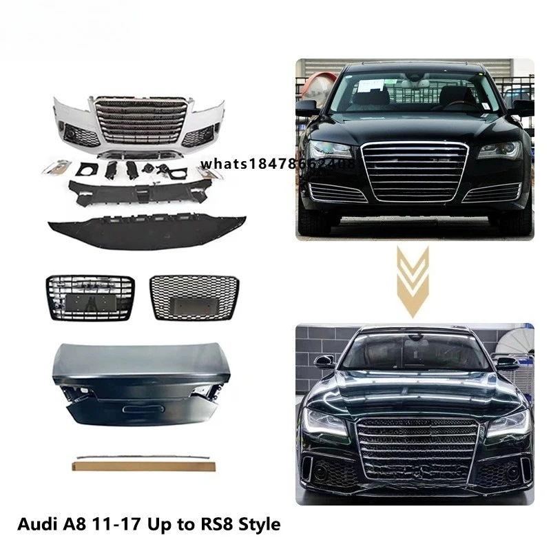 

Restart Facelift Auto Tuning Body Kit for A8 2011-2018 Upgrade to RS8 Style | Perfect Match | Original Car Mold Opening