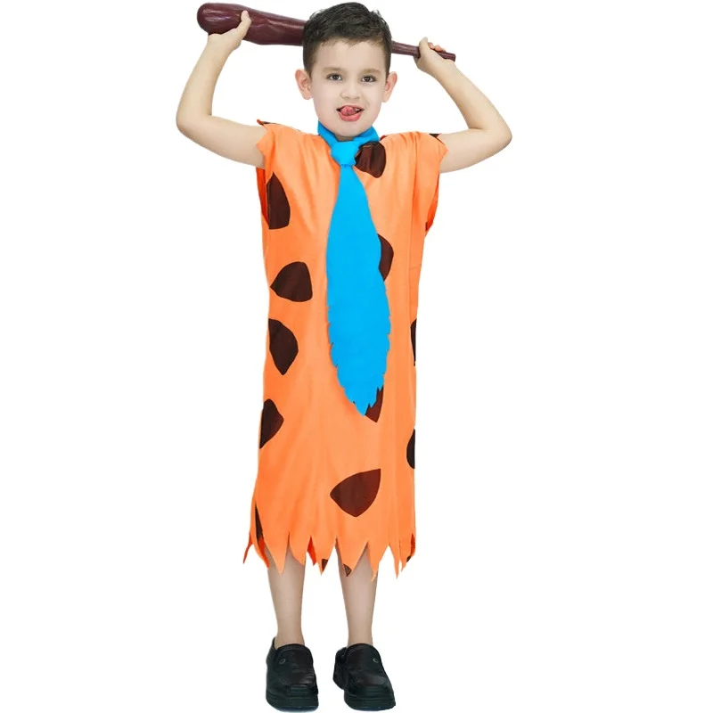 할로윈 파티 코스프레 원시 의상 남성 여성을위한 야만인 무대 공연 의상 성인 어린이 Hominid 의류