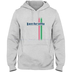 Sudadera con capucha de Lambretta Italia, 100% algodón, patinete Innocenti, Italia