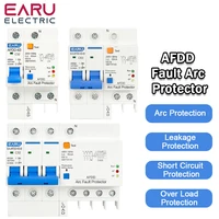 AFDD 1P + N 2P 3P + N AC 230V Protector de arco de fallos disyuntor interruptor principal RCBO MCB protección contra fugas de sobrecarga de cortocircuito