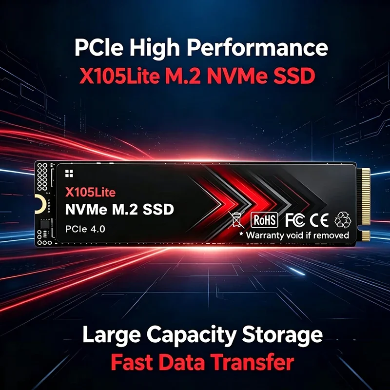 X105Lite SSD NVMe M2 1TB 500GB 1TB 2TB Nvme M2 SSD M.2 2280 PCIe 3.0x4 Internal Solid State Drives Disk for Laptop Desktop