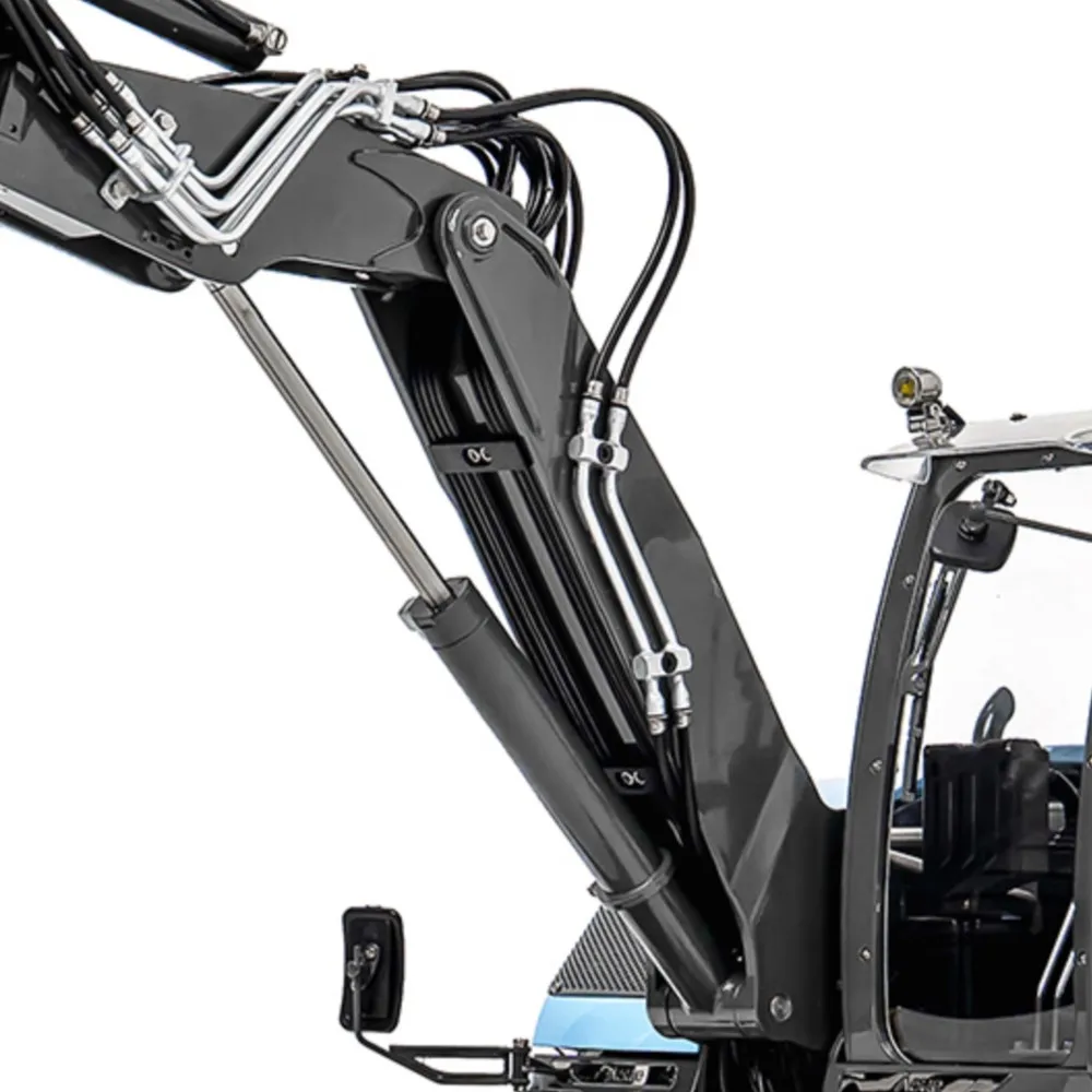 1/14 Metal LESU RTR MC15 Remote Control Hydraulic Excavator CNC Shell 4 Arms RC Digger 9 Ways Dual Pumps Light Sound Truck Model