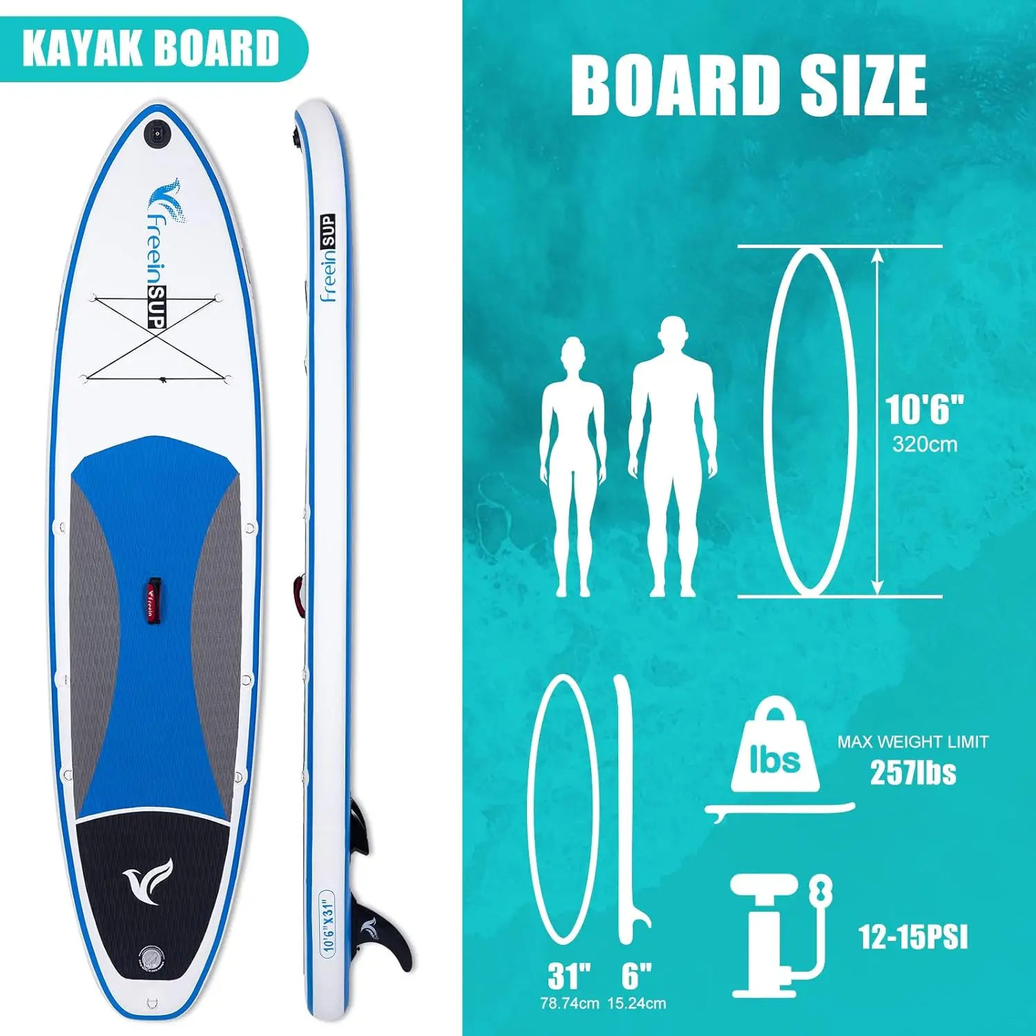 SUP Inflatable Stand Up Paddle Board with Kayak Seat,paddle boards for adults 10'/10'6”/11', accessories sup pump adaptor,sup