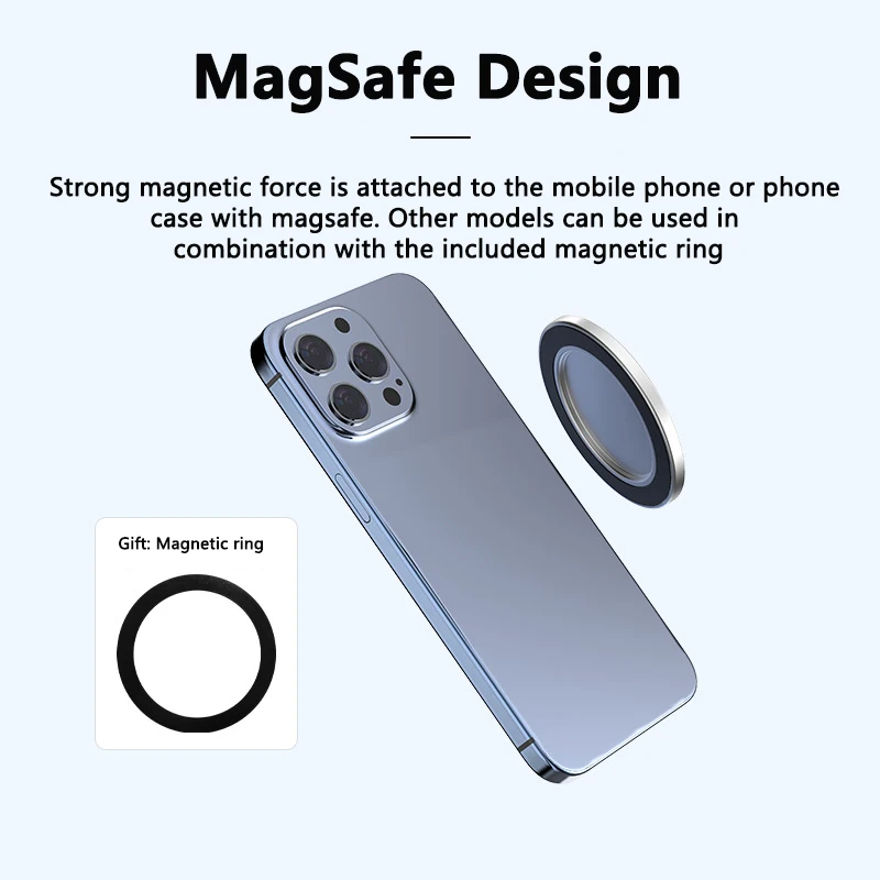 Xiaomi 마그네틱 전화 후면 Selfie Vlog MagSafe 미러 사진 보조 카메라 iPhone 용 볼록 거울 삼성 사진 액세서리