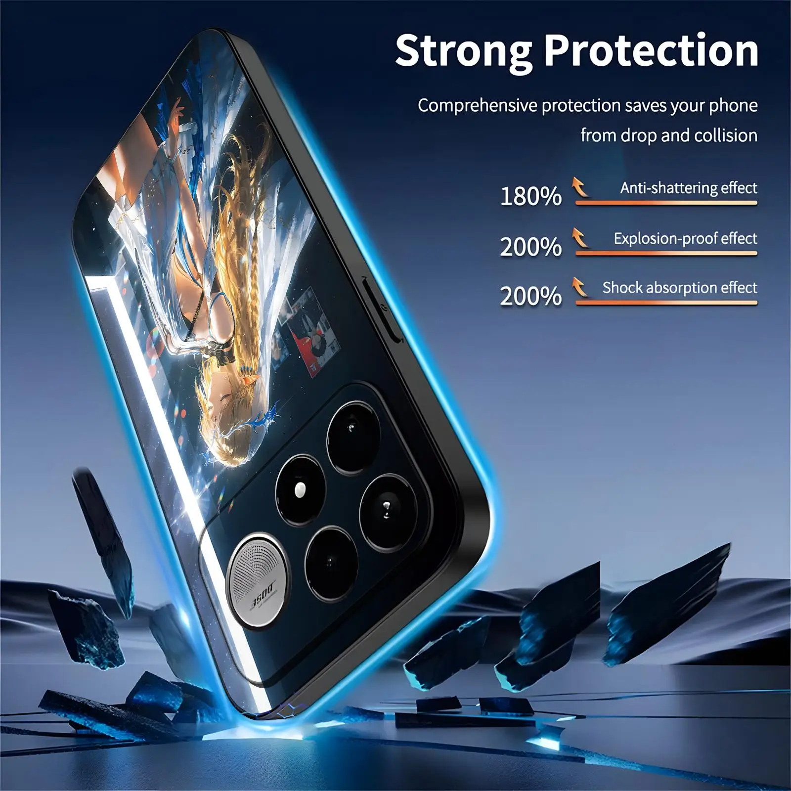 Wuthering Waves CARTETHYIA Phone Case For Xiaomi POCO M8 M7 M6 X8 X7 X6 F9 F8 F7 F6 Pro Ultra Soft black Shockproof Cover view 4