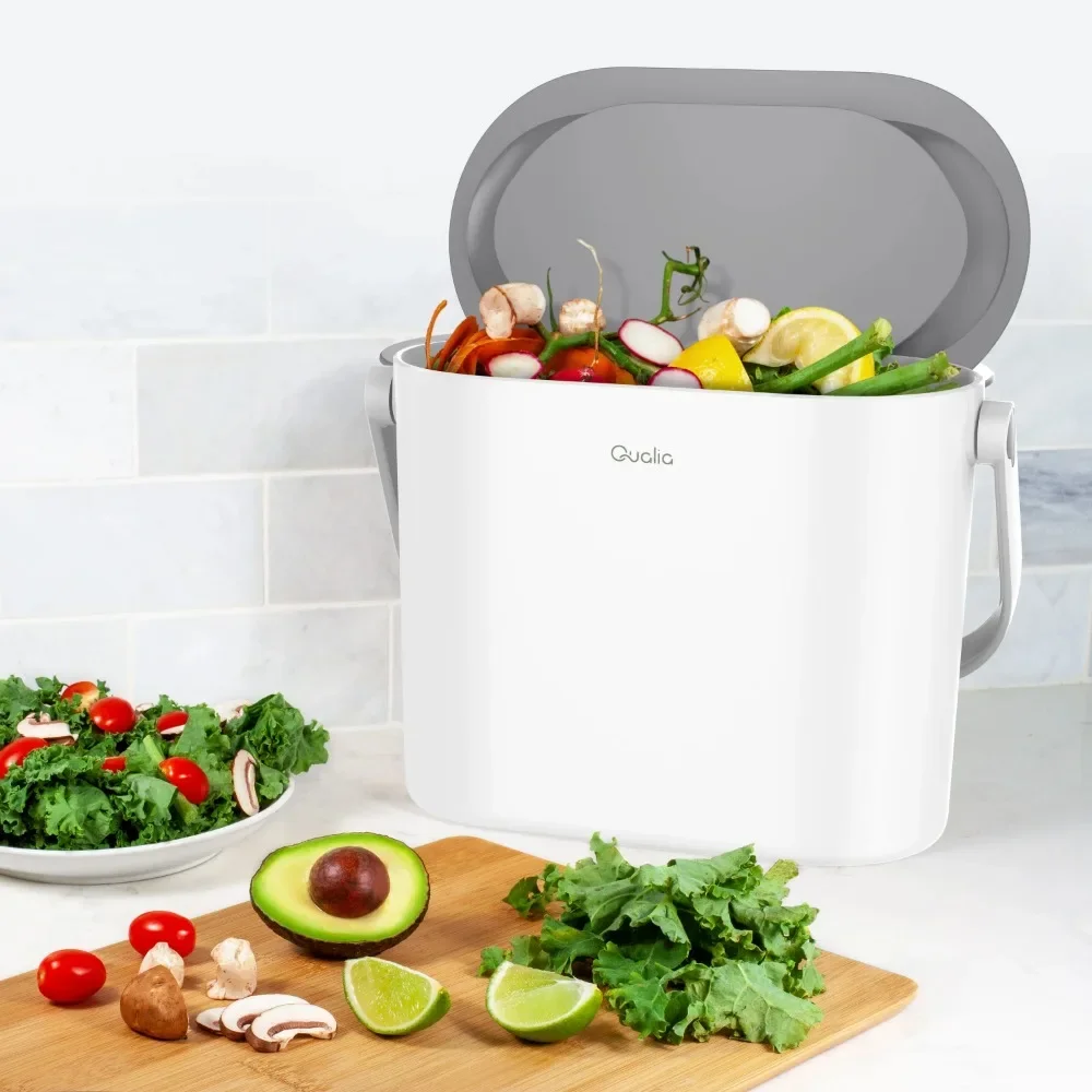 Zero 1 gal Multipurpose Plastic Countertop Kitchen Trash Can