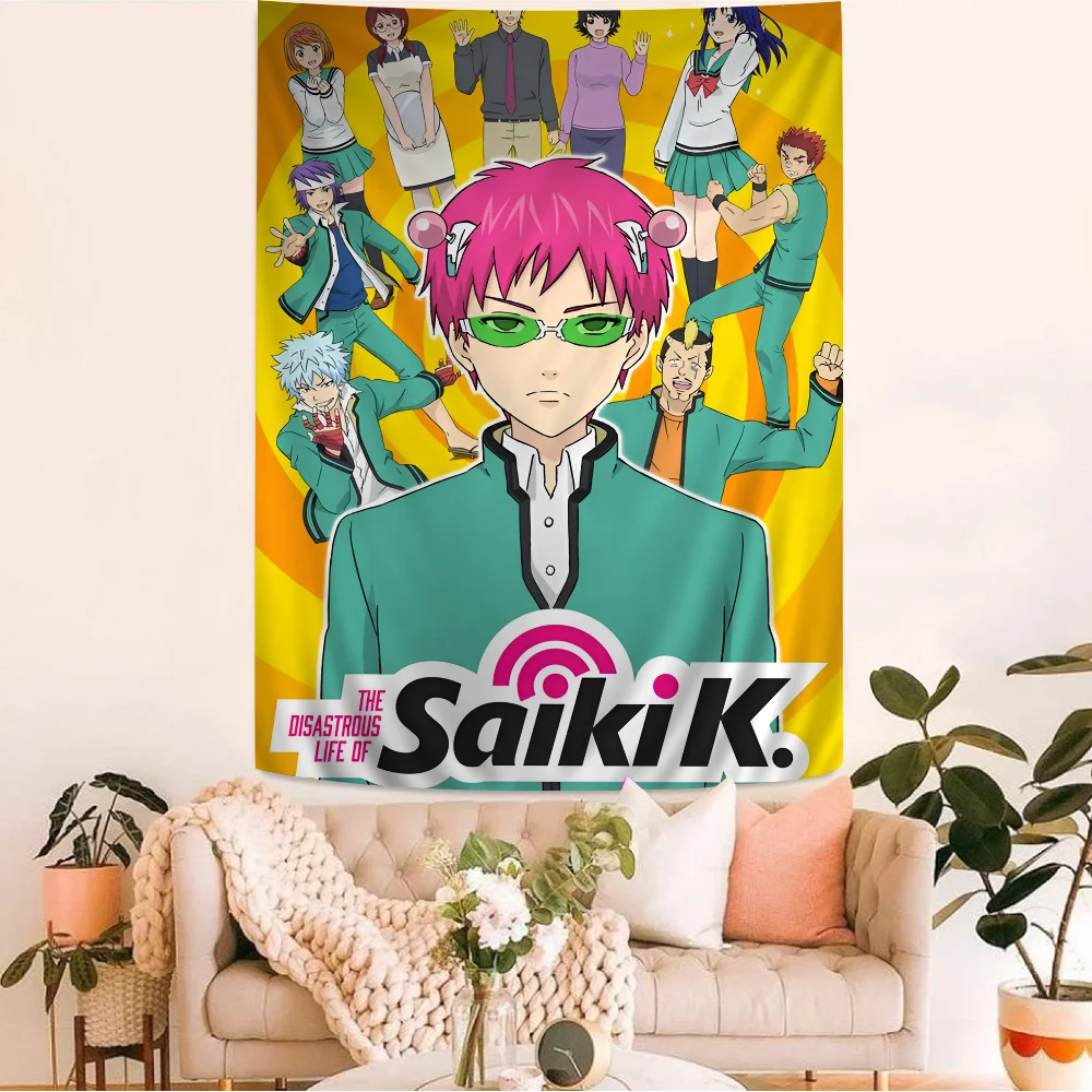 Anime Saiki Kusuo Classic Vintage Posters Waterproof Paper Sticker Coffee House Bar Home Decor