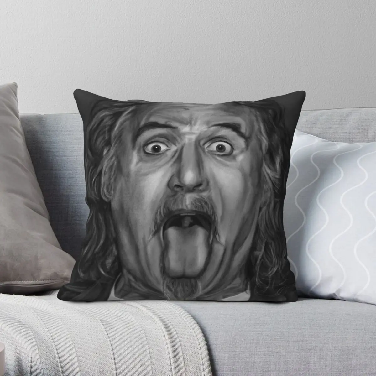 

Billy Connolly Pillowcase Polyester Linen Velvet Printed Zip Decor Pillow Case Car Cushion Case