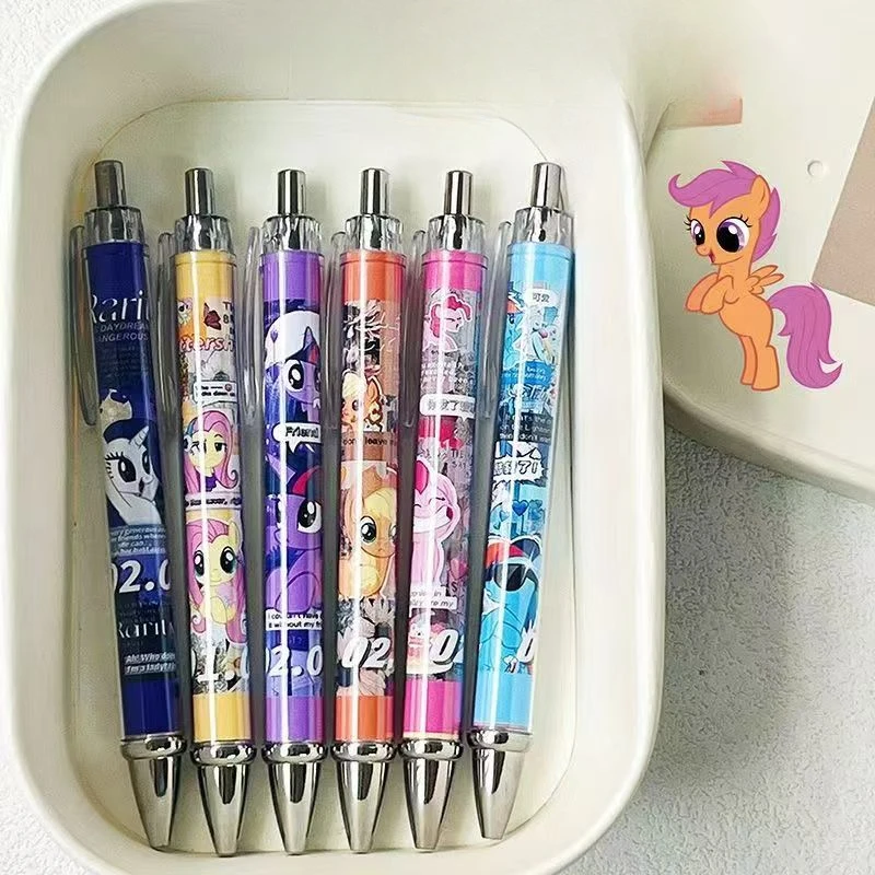 

My Little Pony Twilight Sparkle Pinkie Pie Cartoon Cute Gel Pen Creative Kawaii Press Exam Pen Student Stationery Wholesale
