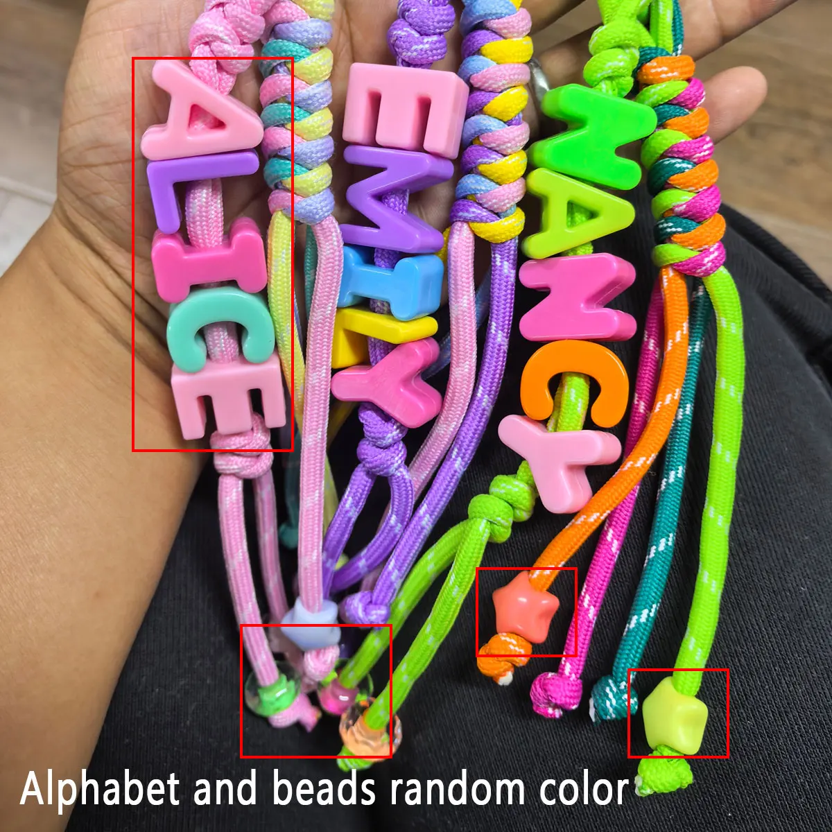 Customizable Hand-Woven Bag Decoration, Colorful Gift