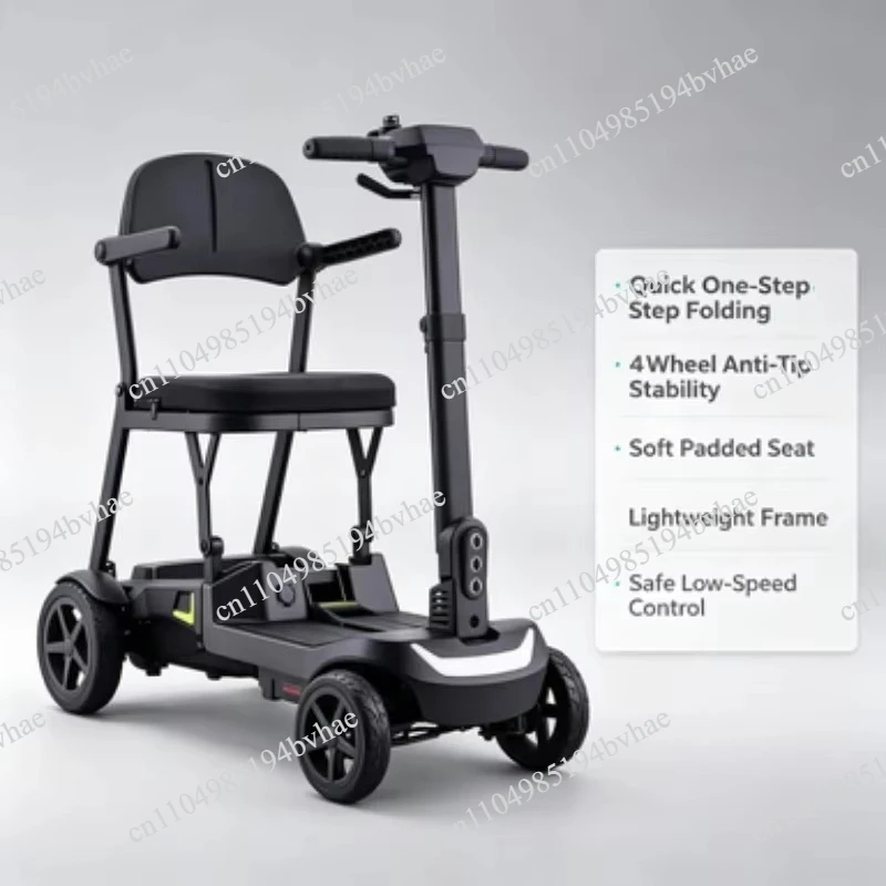 Foldable small adult electric household compact and lightweight elderly mobile car