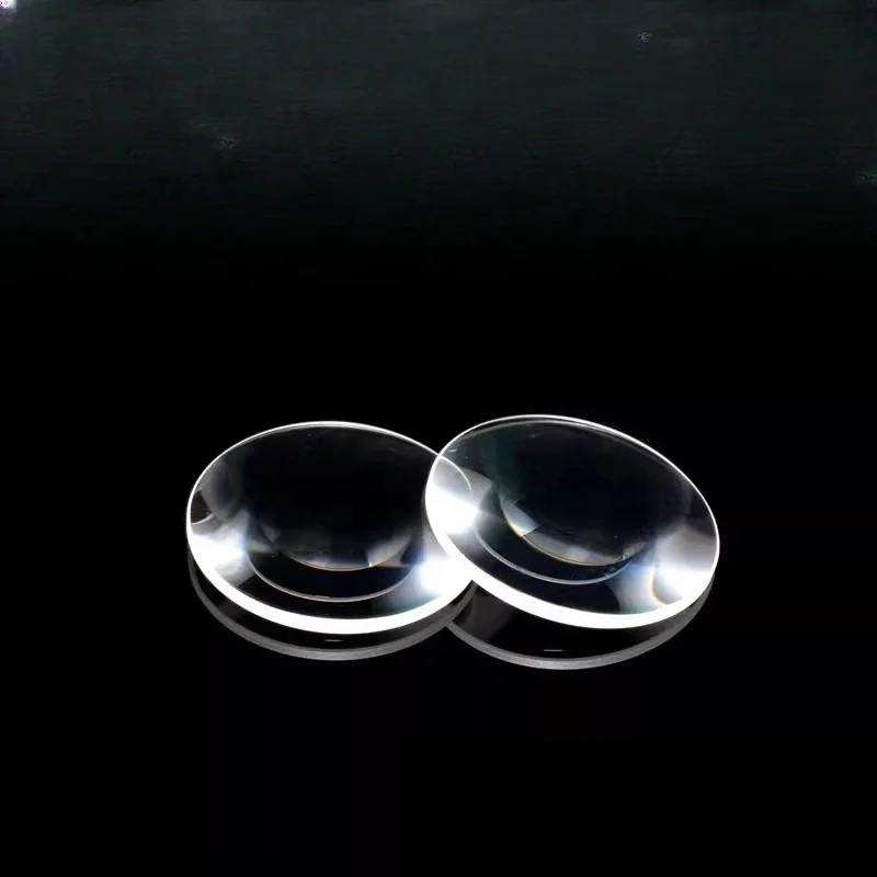 3PC Biconvex LED Lens Diameter 30/31mm Focal Length 48.74mm Optical Glass Magnifier Convex Lenses Optometry for Projector Camera