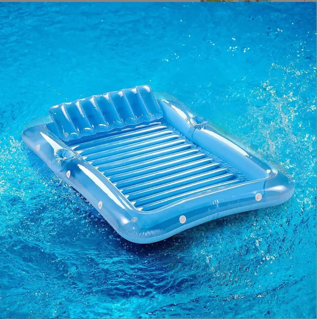 

New cross-border spot inflatable water floating row floating bed inflatable recliner inflatable toy picnic mat outdo