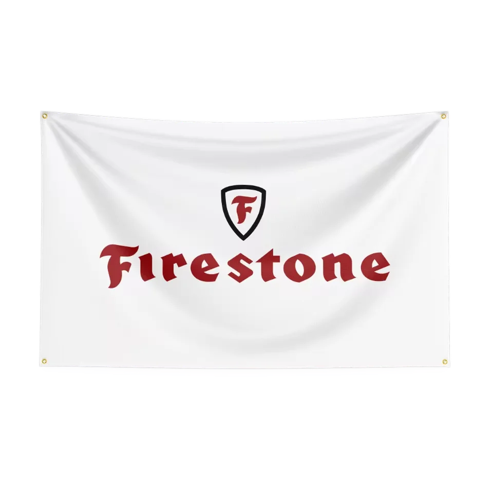 F-Firestones Tires Service Flag Auto Parts Tapestry Polyester Digital Printing Banner for Garage Wall Art Out Door Decoration