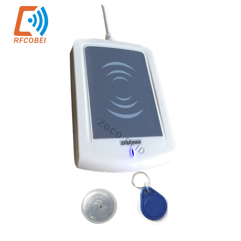 13.56MHz USB NFC RFID Card Programmer Reader Writer ER302 + Free Software + SDK + 2 pcs Testing RFID cards Ntag203 Tags