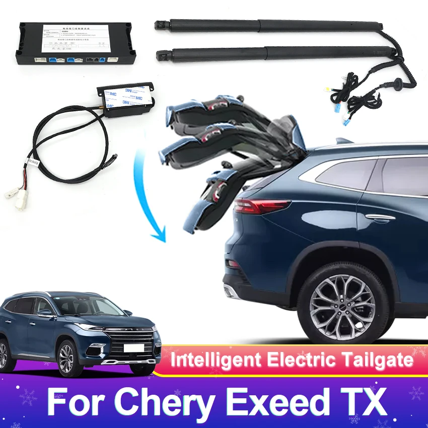 

Электрическая задняя дверь для Chery Exeed TX 2019-2022, управление приводом багажника, автомобильный подъемник, автоматическое открытие багажника, задняя дверь, электроприводные ворота