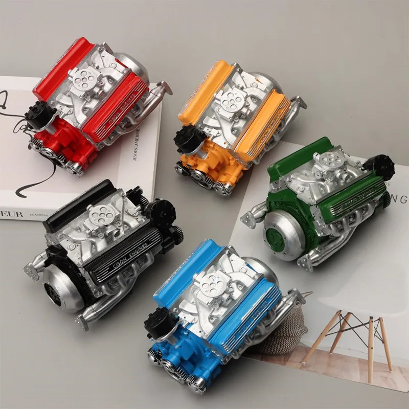 

New CISON OHV V8 Engine Model Resin Material Miniature Educational Display Kit For DIY Hobby Collection And Gift