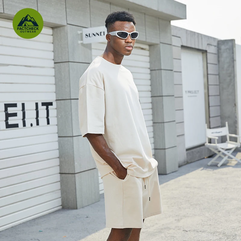 FACTCHECK EU US Size Outdoor Wear Premium Quality Trendy Brand Casual Shorts Tshirt Set Cotton 2-Piece Outfit T-shirt and Shorts