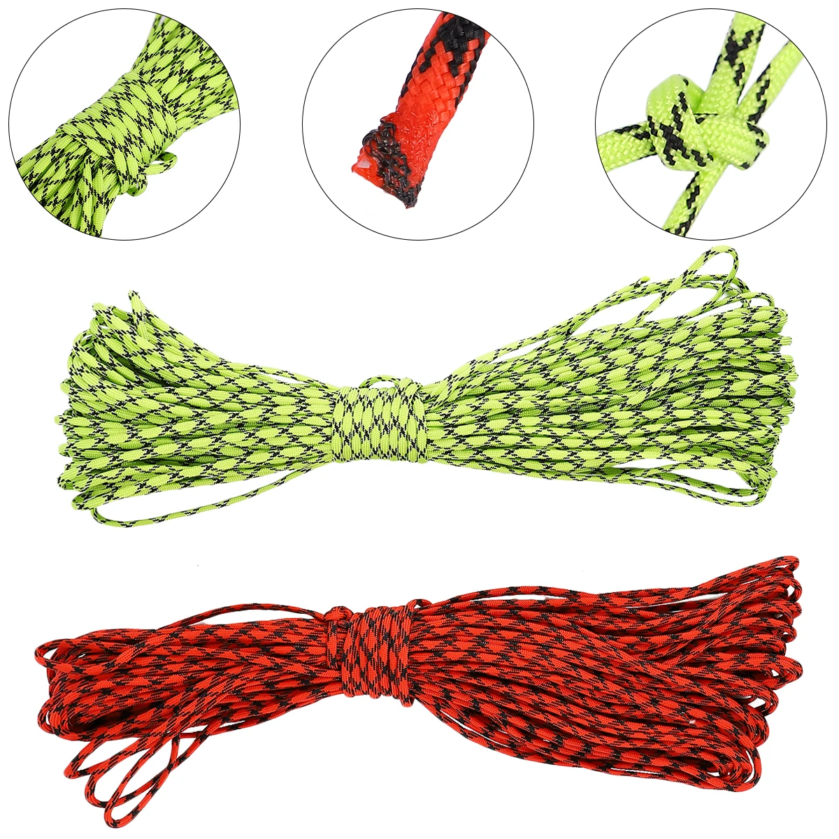 

2pcs 5Mm 31M Core Paracord Survival Rope Camping Lanyard Hiking Clothesline Durable Lightweight Strong Outdoor Climbing
