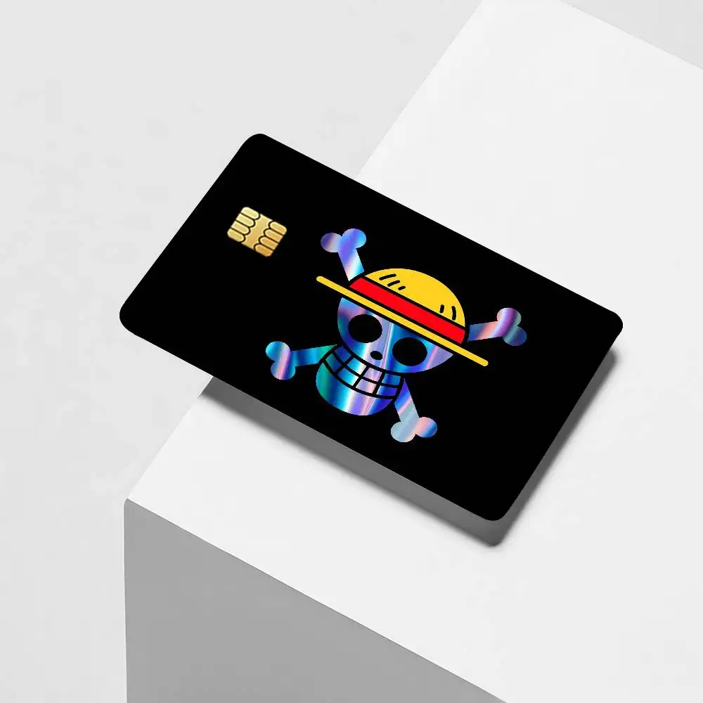Adventure anime O-ONE P-PIECE Laser Reflective Card Skin Sticker For Debit Credit Card