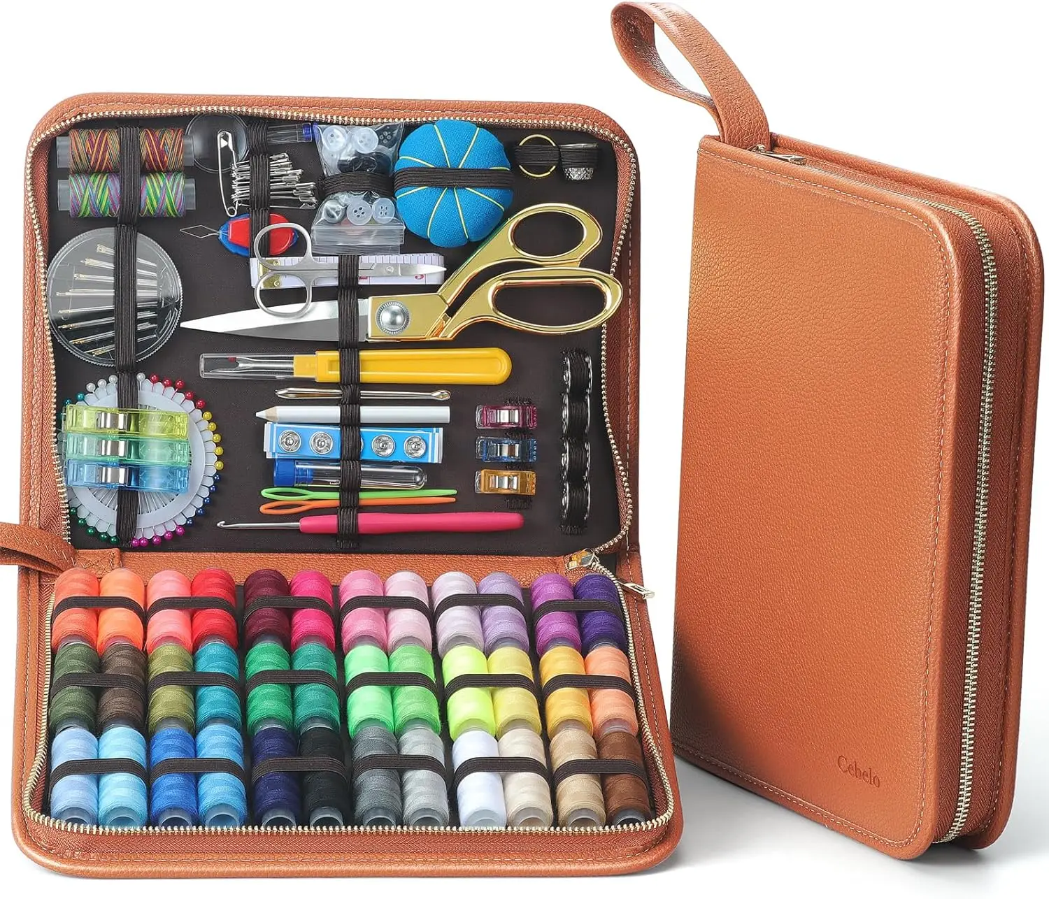 

Large Sewing Kit with 232 Pieces for Hand Mending, Emergency Repair - Ideal Christmas Gift for Adults and Beginners