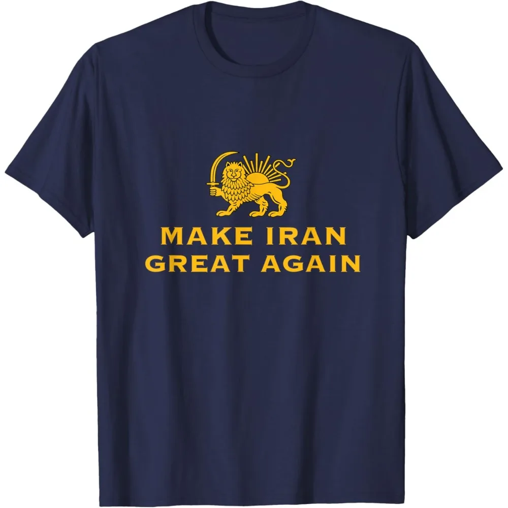 Support Freedom For The Iranian People T-shirt Make Iran Great Again For Women Casual Cotton Short Sleeve Persian Pride Tops