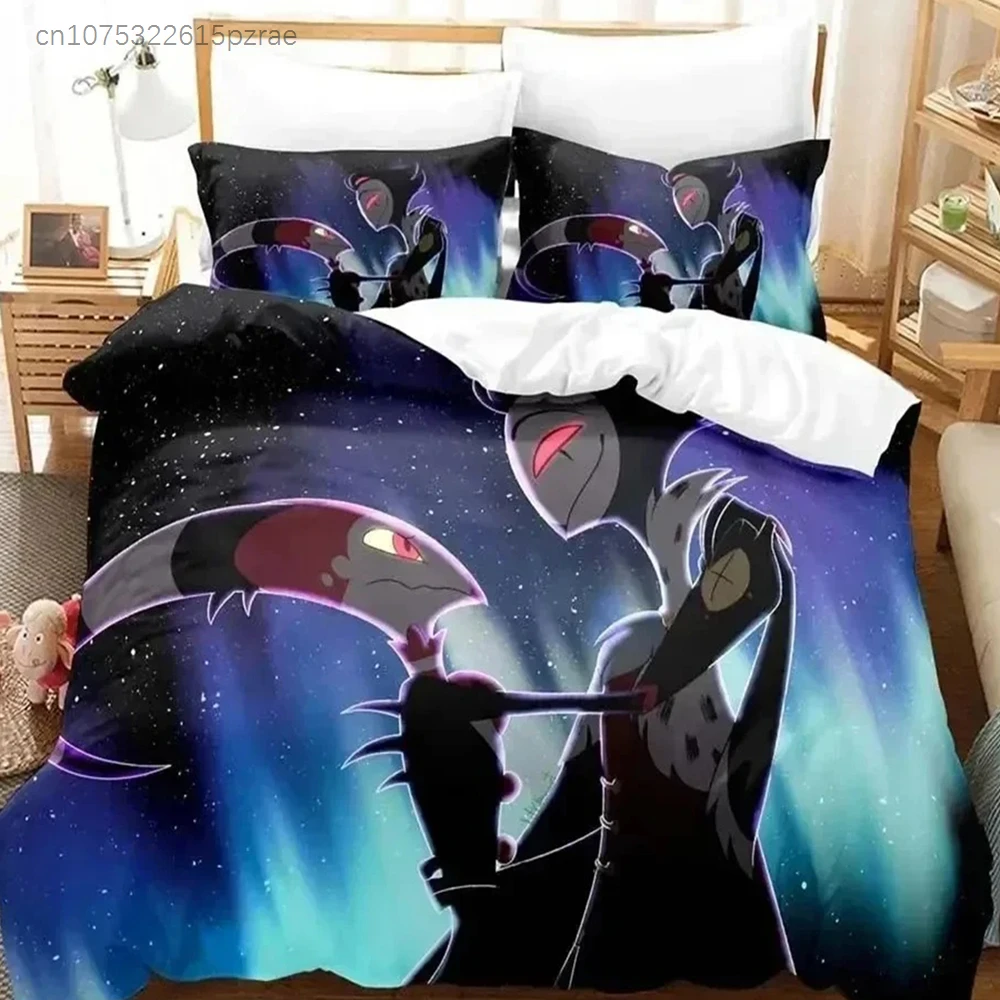 3D Print Anime Helluva Blitzo Boss Bedding Set Bedroom Soft Modern Bedspreads Comefortable Duvet Cover Quilt Cover Pillowcase