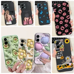 For Vivo Y28 Y28s 4G 5G Back Cover Vivo Y03 Y03t Y18 Y18i Y18e Funda Flower Butterfly Women Fashion Phone Case Soft Silicone Bag
