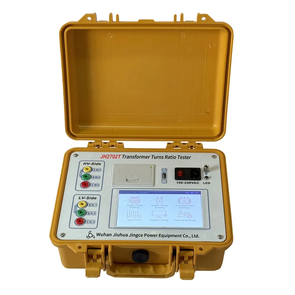 

2026 Touch Screen Transformer Turns Ratio Tester With PT CT Z-type Transformer Ratio Group Polarity Testing Function
