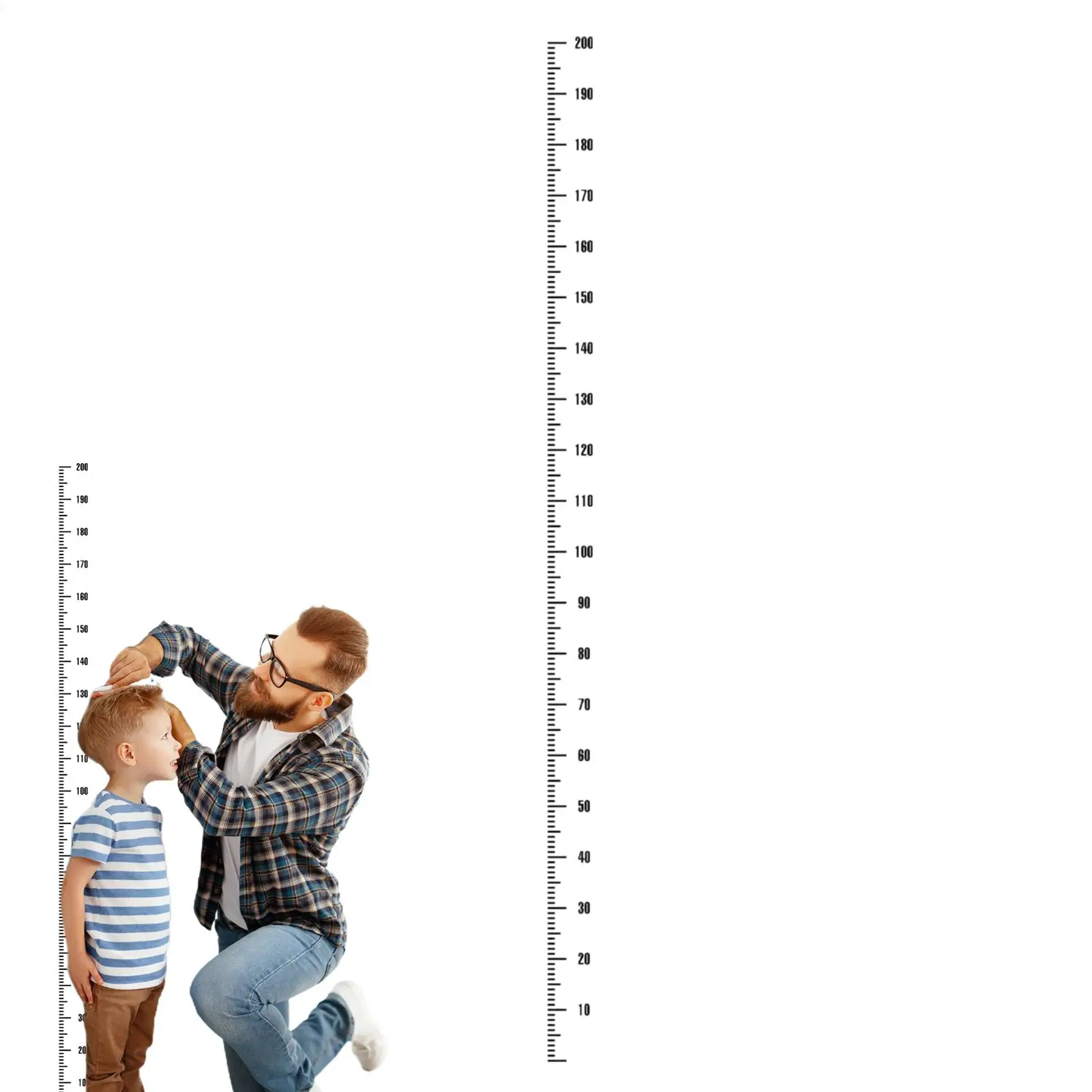 Transparent Height Sticker Household Measure Height Children Height Ruler Background Kindergarten Wall Stickers PVC