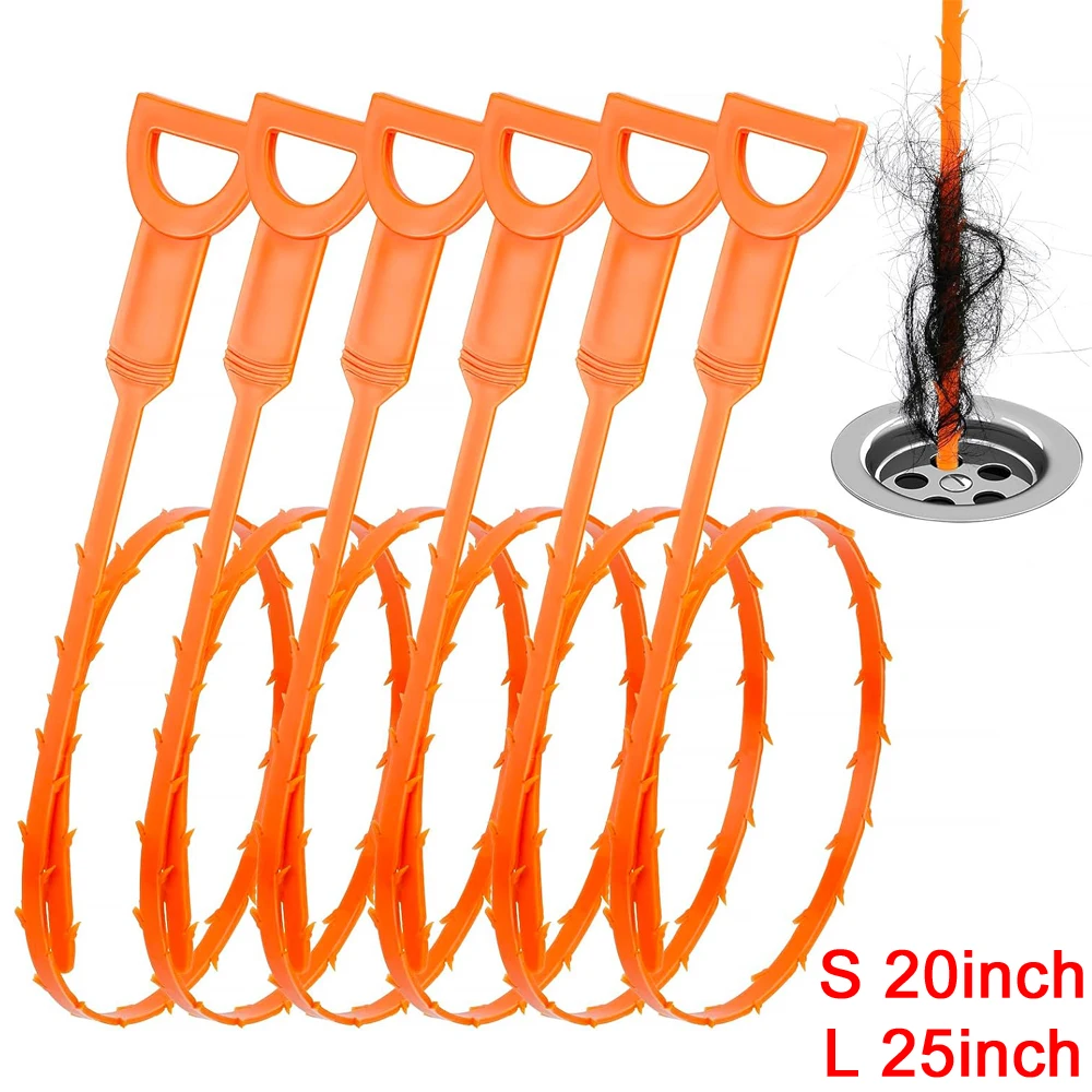 Limpiador de tuberías eliminador de obstrucciones de drenaje, limpiador de drenaje, desatascador de drenaje de pelo, herramienta de limpieza de tuberías para lavabos de baño, ducha y bañera