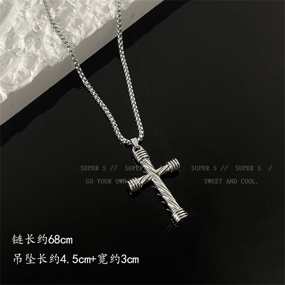 Y2K Punk Rock noir coeur croix pendentif chaîne croix jésus collier ras du cou pour les femmes Cool Hip Hop rue Grunge Goth accessoires