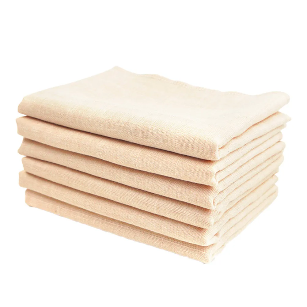

6Pcs Baby Saliva Towel Double Layer Cotton Gauze Soft Breathable Handkerchief Absorbent Feeding Drooling Wipe for Newborn Infant