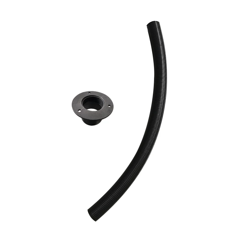 ISURE MARINE Black PP Wire Harness Corrugated Pipe Black Hose Kit Impact Resistant Marine Safety Standard Hose Boat Accessories