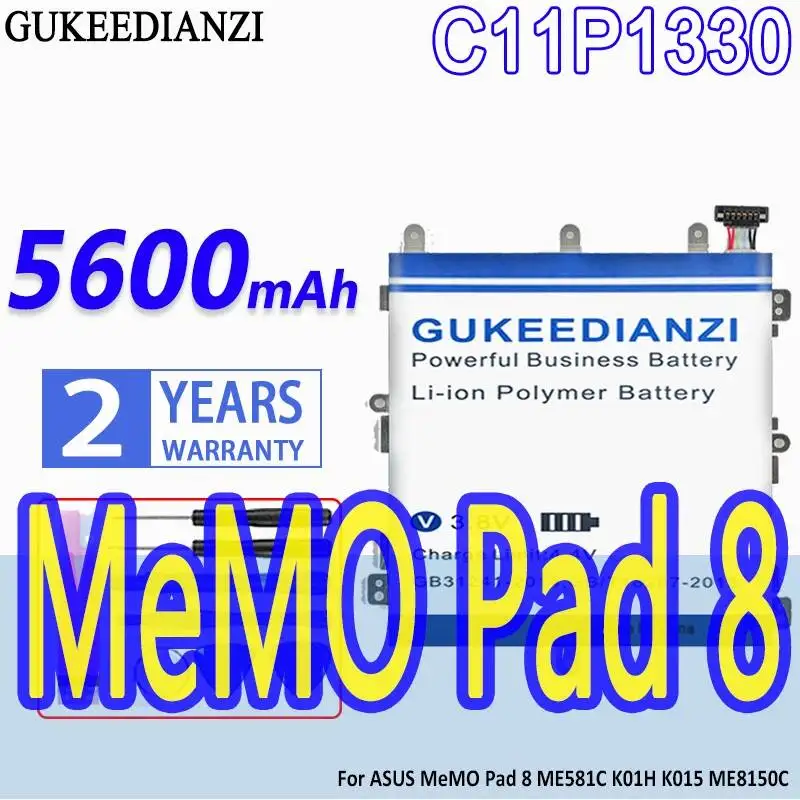 

Tablet Battery Reliable Power C11P1330 For Asus Memo Pad 8 ME581C K01H K015 ME8150C 5600mAh