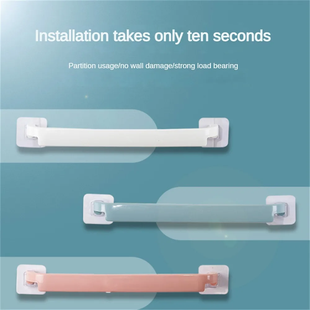 Storage Rack Thickening Design Environmental Protection Material Single Pole Self-adhesive Towel Bar No Odor Towel Rack Durable